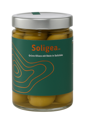 Soligea green olives 580 g