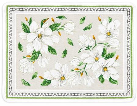 Tissus Toselli žakardiniai padėkliukai MAGNOLIA lin 50 x 37 cm 2 vnt