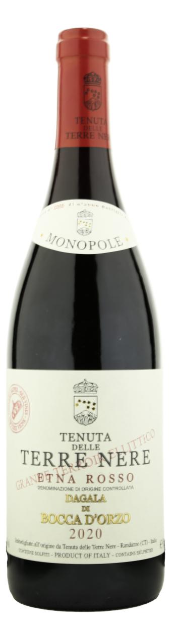 Tenta delle Terre Nere  Dagala di Bocca d'Orzo Etna Rosso Grande Terroir Ellittico Monopole 2021
