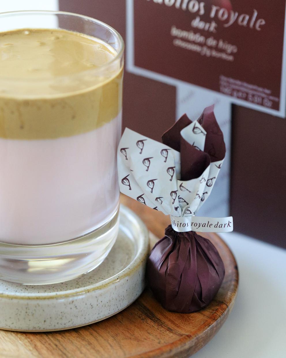 Rabitos Royale figos juodajame šokolade dėžutėje 1 kg