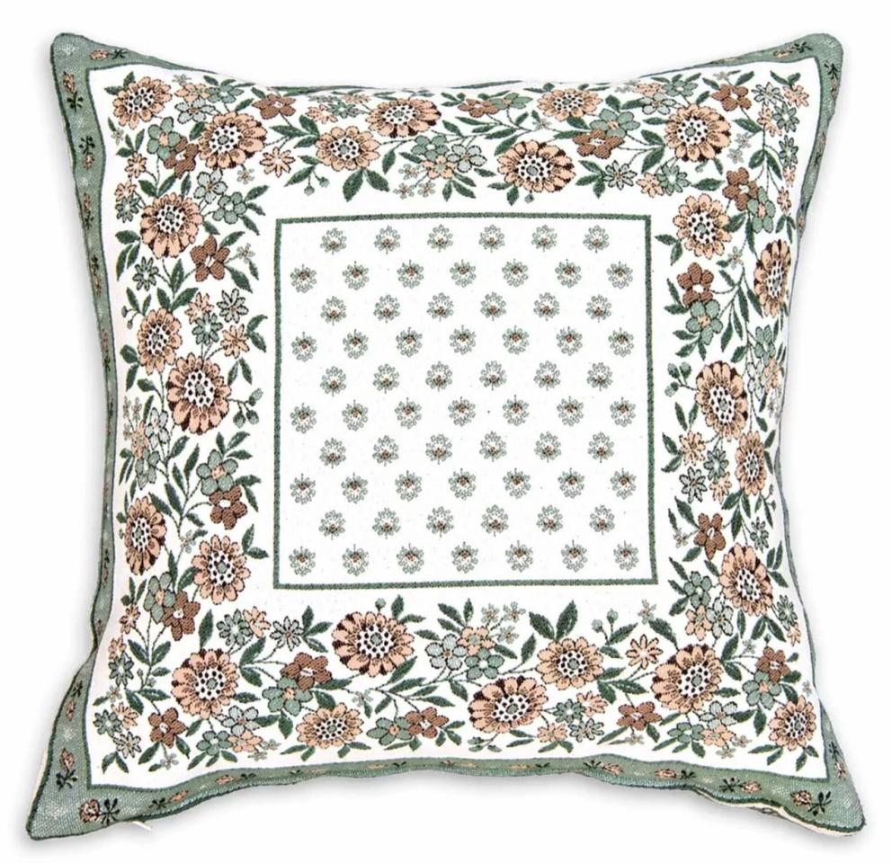 Tissus Toselli žakardinis pagalvės užvalkalas ALPILLES sauge 45 x 45 cm