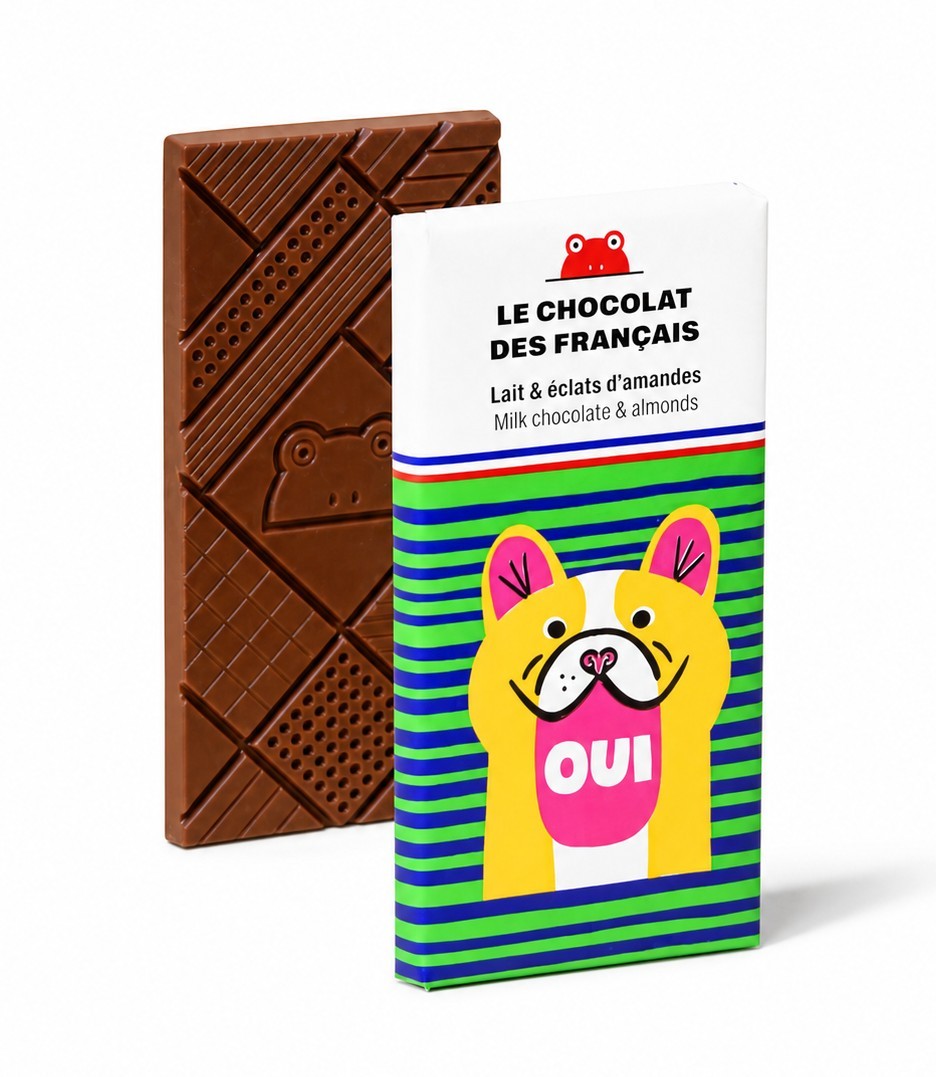 Le Chocolat des Français Mini Milk Chocolate with Almonds 25 g