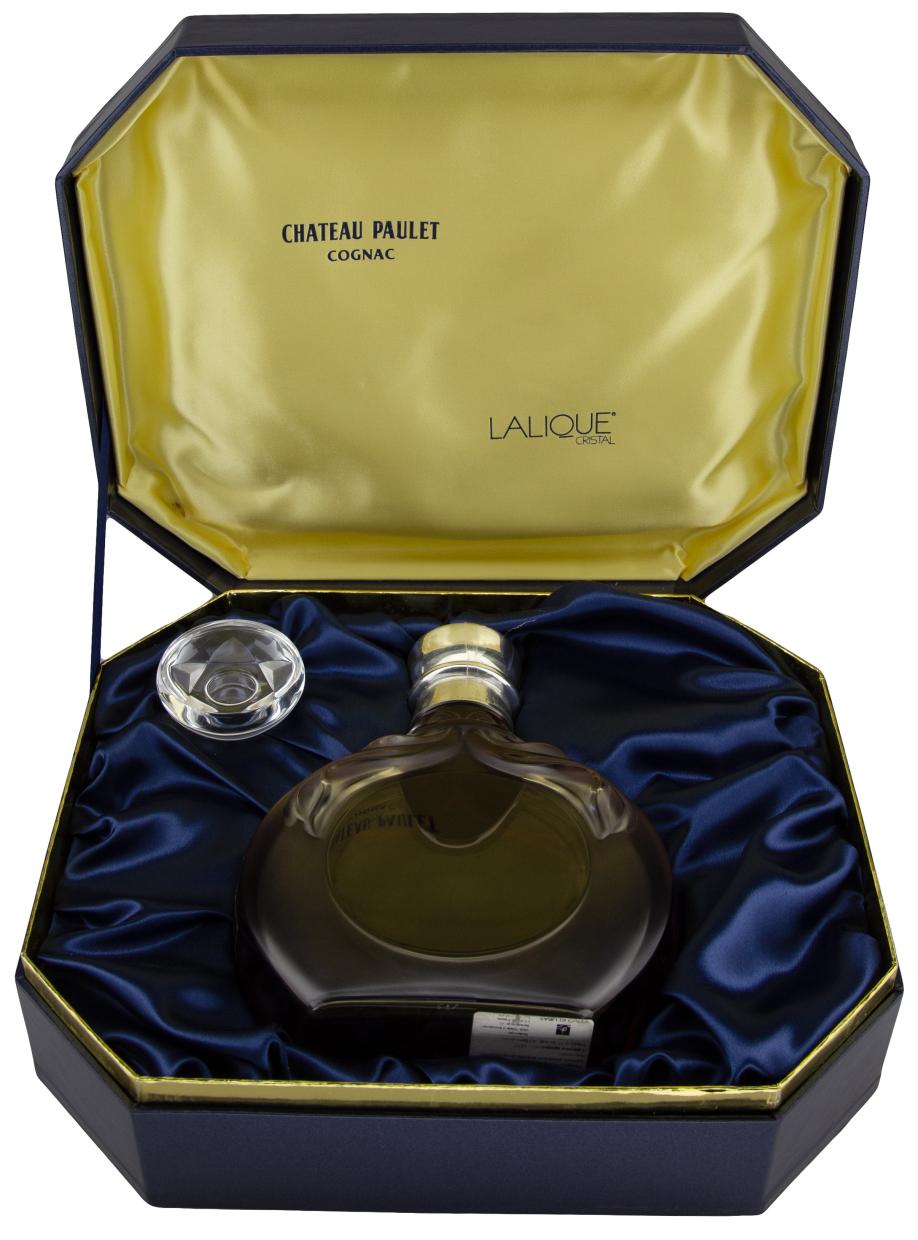Chateau Paulet Lalique Decanter Fine Champagne Cognac 0,7 L