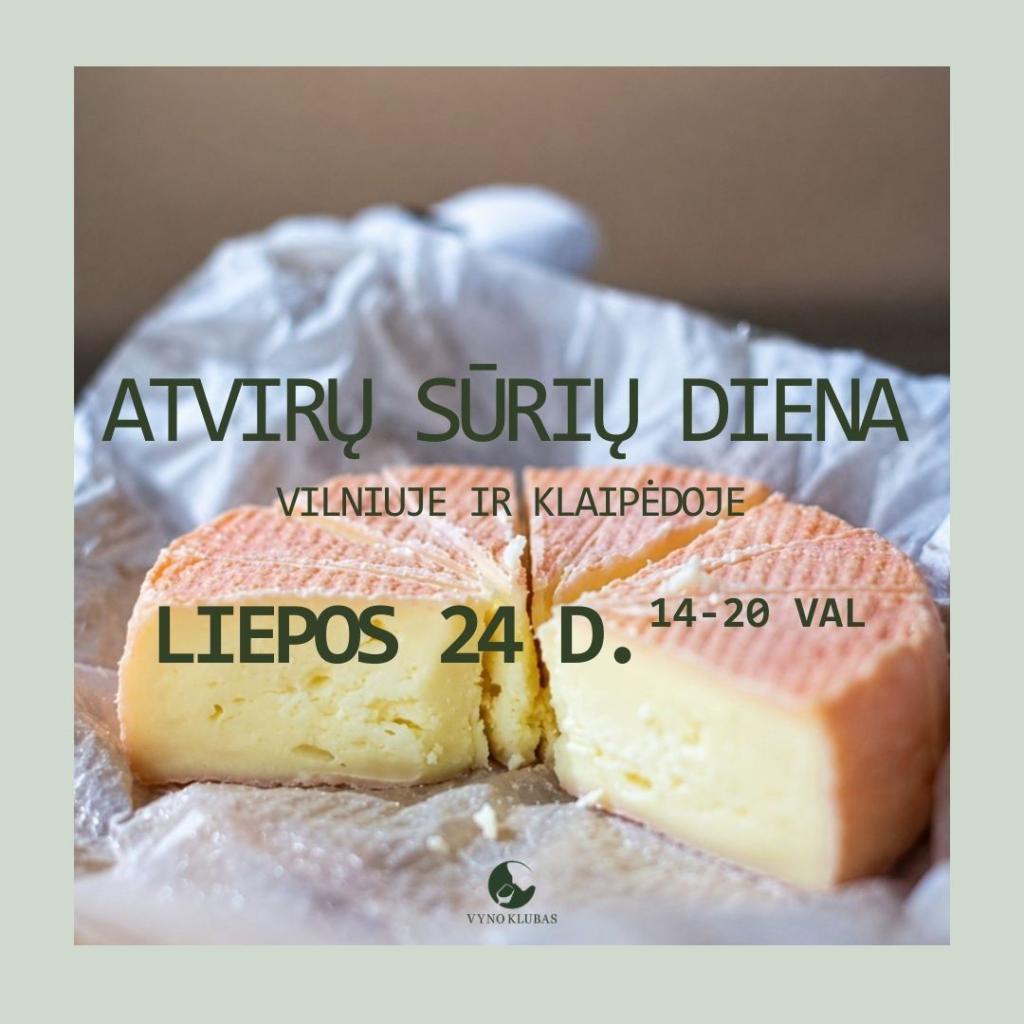 TARPTAUTINĘ VYNO IR SŪRIO DIENĄ PAMINĖKIME KARTU!