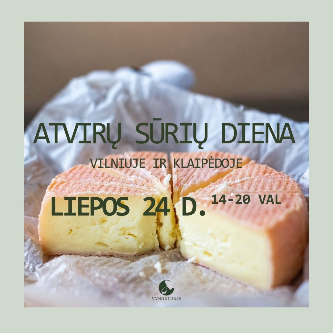 TARPTAUTINĘ VYNO IR SŪRIO DIENĄ PAMINĖKIME KARTU!
