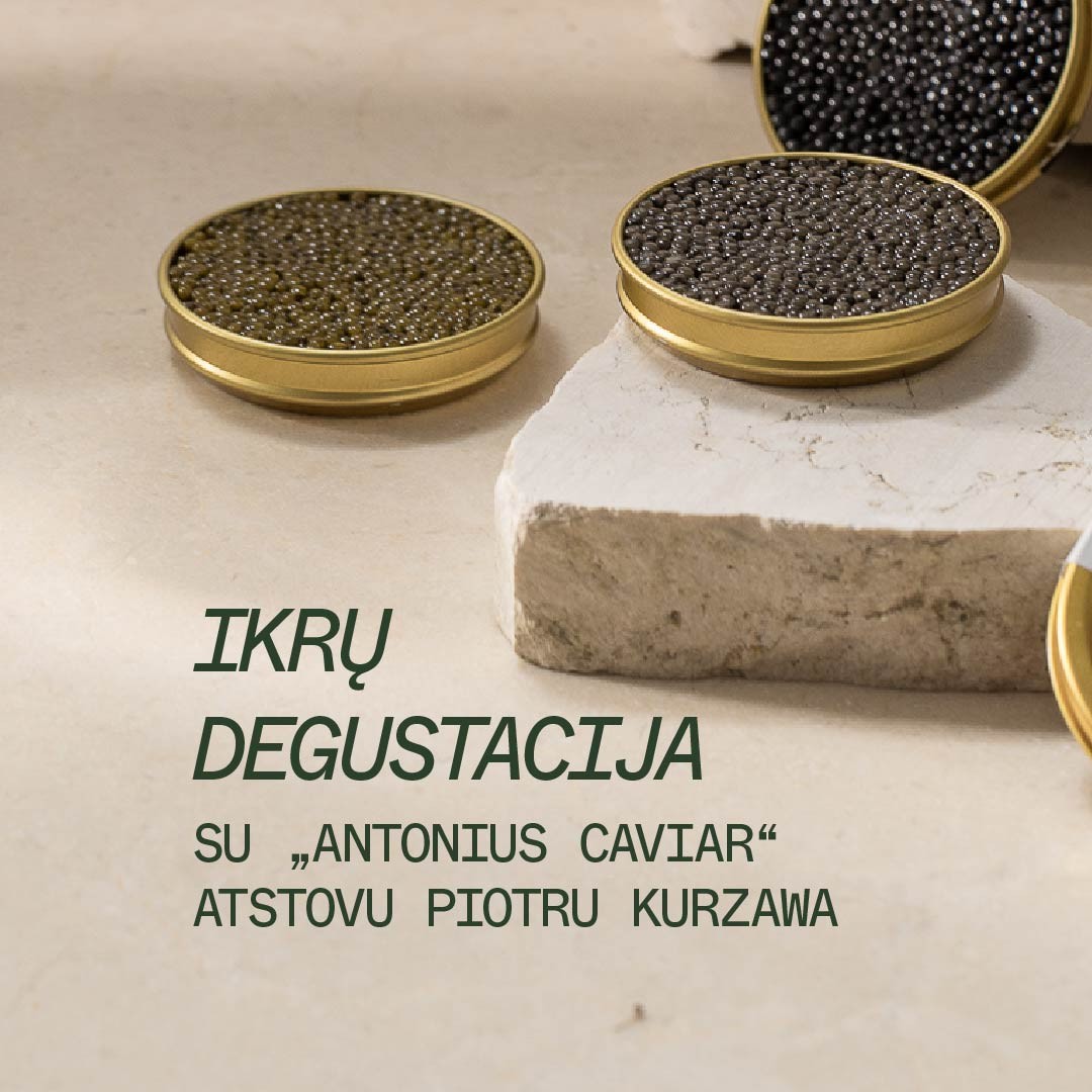 Ikrų degustacija Vyno klube