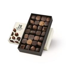 Michel Cluizel juodojo ir pieniško šokolado saldainių asorti „N°28 Manufacture“ 305 g