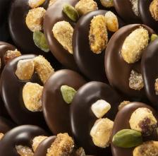 Michel Cluizel juodojo ir pieniško šokolado saldainiai „25 Mendiants“ 260 g