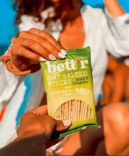 Bett'r ekologiškos sūdytos avižų lazdelės su bazilikais ir raudonėliais 50 g