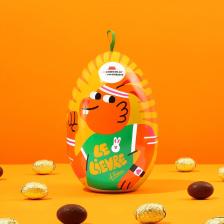 Le Chocolat des Français velykinis kiaušinis su traškiais juodojo šokolado gianduja saldainiais 225 g