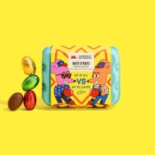 Le Chocolat des Français juodojo ir pieniško šokolado velykiniai kiaušiniai 96 g