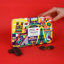 Le Chocolat des Français Crispy Rolled Wafers in Dark Chocolate 90 g