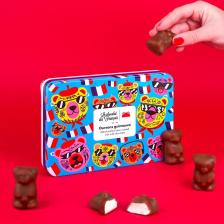 Le Chocolat des Français zefyriniai meškiukai su pienišku šokoladu 138 g