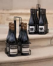 MWD Black Wine Basket for 4 Bottles “4ER”