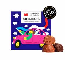 Le Chocolat des Français pieniško ir juodojo šokolado pralinė 42 g