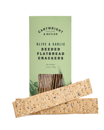 Cartwright&Butler krekeriai su alyvuogių aliejumi ir česnaku 130 g