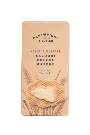 Cartwright&Butler Savoury Cheese Wafers with Honey and Mustard 75 g