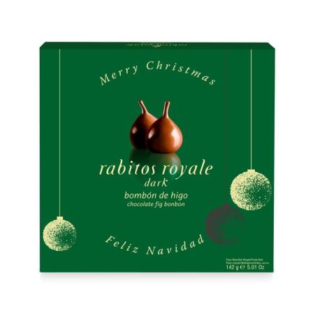 Rabitos Royale figos juodajame šokolade Feliz Navidad 8 vnt dėžutėje 145 g