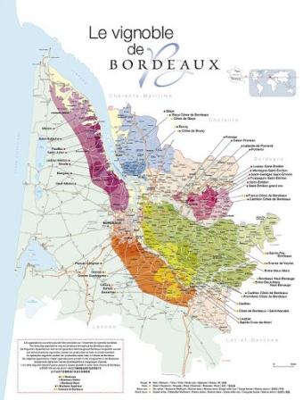 Paveikslas 'Le vignoble de Bordeaux'