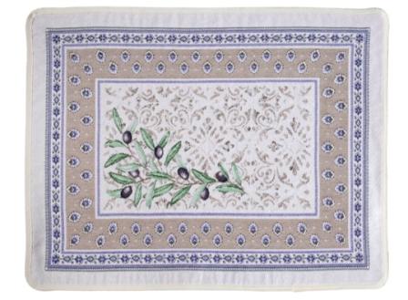 Tissus Toselli Jacquard padėkliukai LUBERON lin 50 x 37 cm