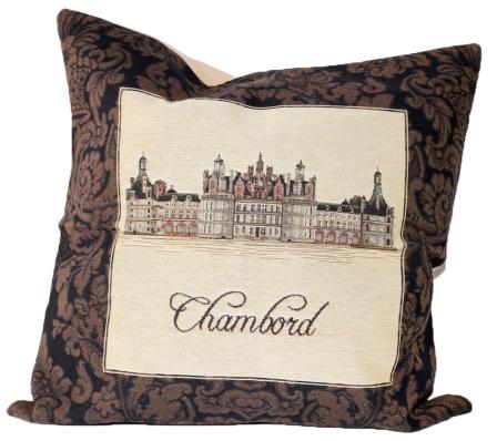 Tissus Toselli Jacquard cushion cover CHAMBORD 45 X 45 cm