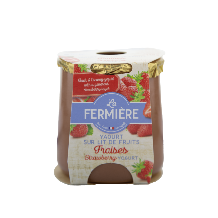 La Fermière jogurtas su braškėmis 140 g 