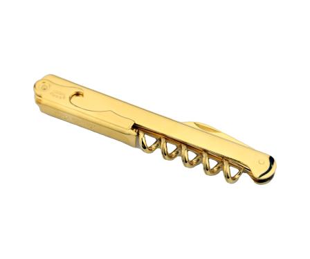 Laguiole corckscrew with gold colour handle 1 unit