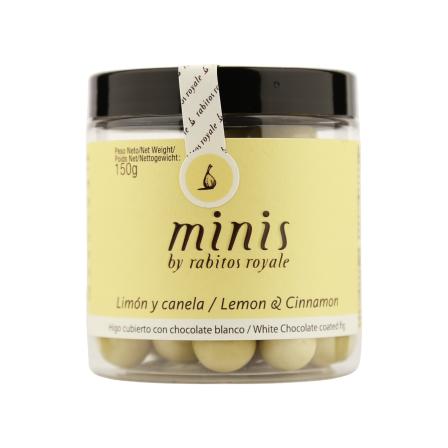 Rabitos Royale MINIS figos baltajame šokolade su citrina ir cinamonu 150 g