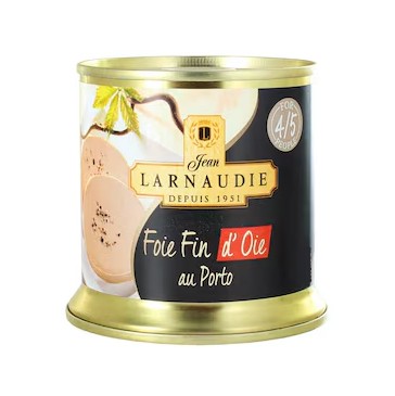 Larnaudie žąsies kepenėlės foie fin su Porto vynu 150 g