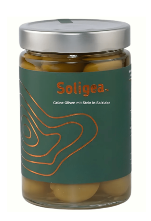 Soligea green olives 580 g