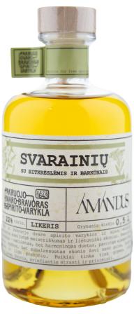 Pakruojo dvaro dvaro spirito varykla Svarainių su bitkrėslėmis ir barkūnais likeris 0,5L