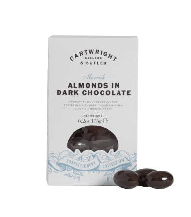 Cartwright&Butler migdolai juodajame šokolade 175 g