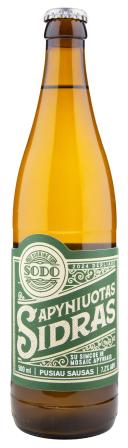 Sidras SODO Apyniuotas pusiau sausas 0,5L