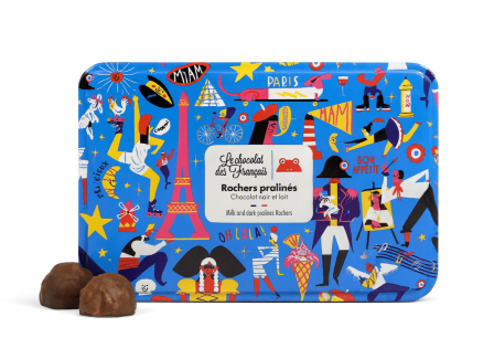 Le Chocolat des Français juodojo ir pieniško šokolado pralinė 155 g