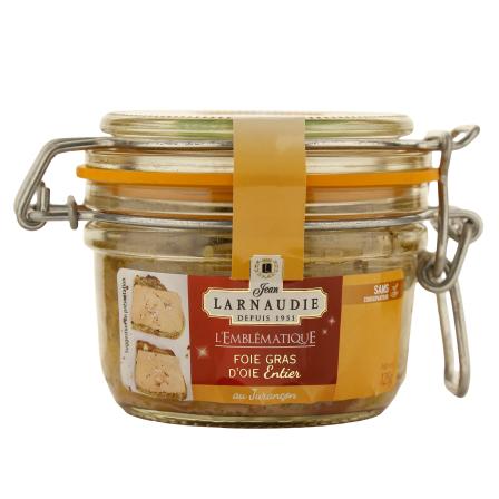Larnaudie žąsies kepenėlės foie gras su Jurançon vynu 125 g