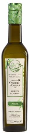 Castillo de Canena ypač tyras Picual alyvuogių aliejus „Family Reserve“ 0,5 L