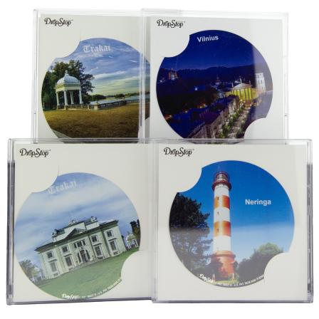 Drop stops for wines with city images 1 pack