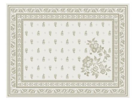 Tissus Toselli Jacquard padėkliukai DURANCE ecru 50 x 37 cm