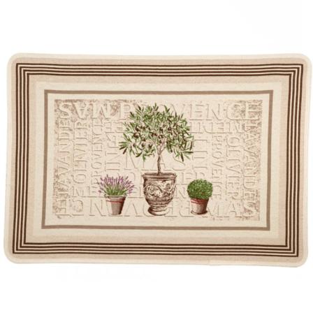 Tissus Toselli Jacquard padėkliukai GORDES lin ecru 50 x 37 cm 2 vnt