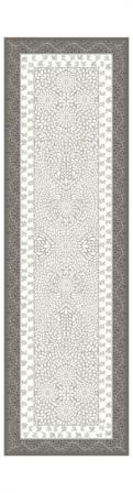 Tissus Toselli Jacquard takelis AUBRAC taupe bleu 170 x 50 cm