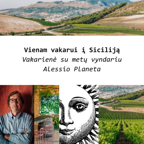Vienam vakarui į Siciliją. Vakarienė su metų vyndariu Alessio Planeta
