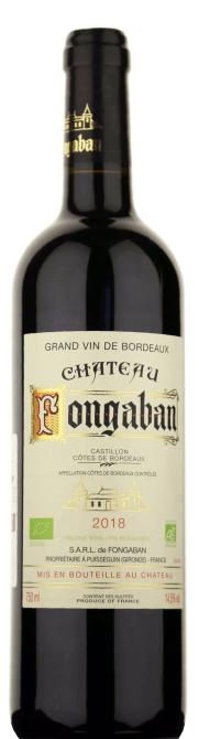 Chateau Fongaban Castillon Cotes de Bordeaux AOC 2018