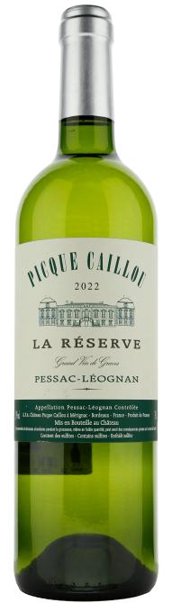 La Reserve Picque Caillou Pessac Leognan Blanc AOC 2022 
