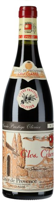 Clos Cibonne Cotes de Provence Cru Classe Rouge Prestige Olivier 2023 (Išankstinė prekyba)