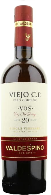 Bodegas Valdespino Palo Cortado Viejo C. P. VOS Single vineyard Jerez DO 0,5L 