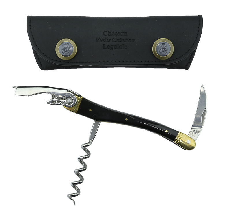 Laguiole Corkscrew with Black Horn Handle 1 unit