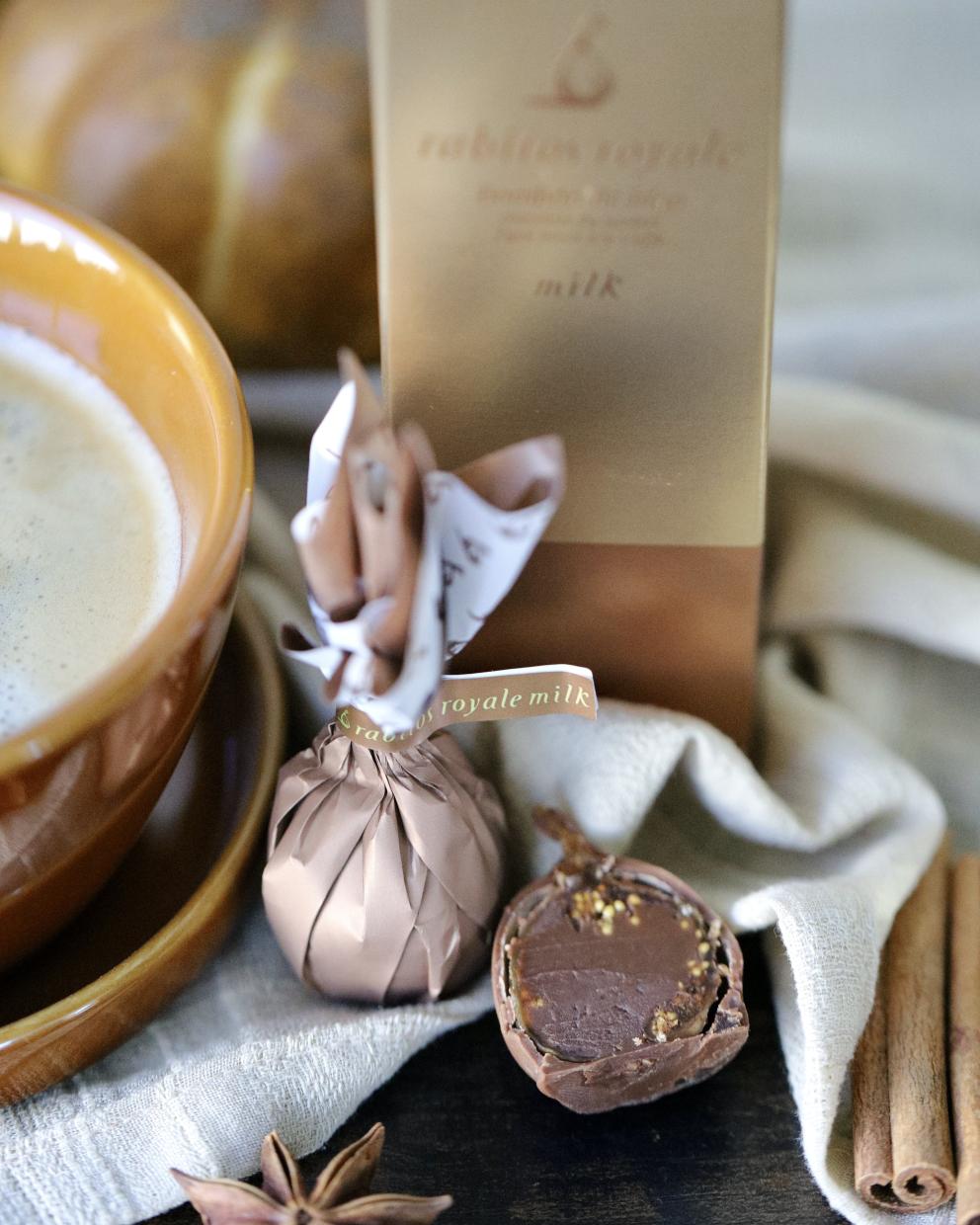 Rabitos Royale figos pieniškame šokolade 3 vnt dėžutėje 47 g