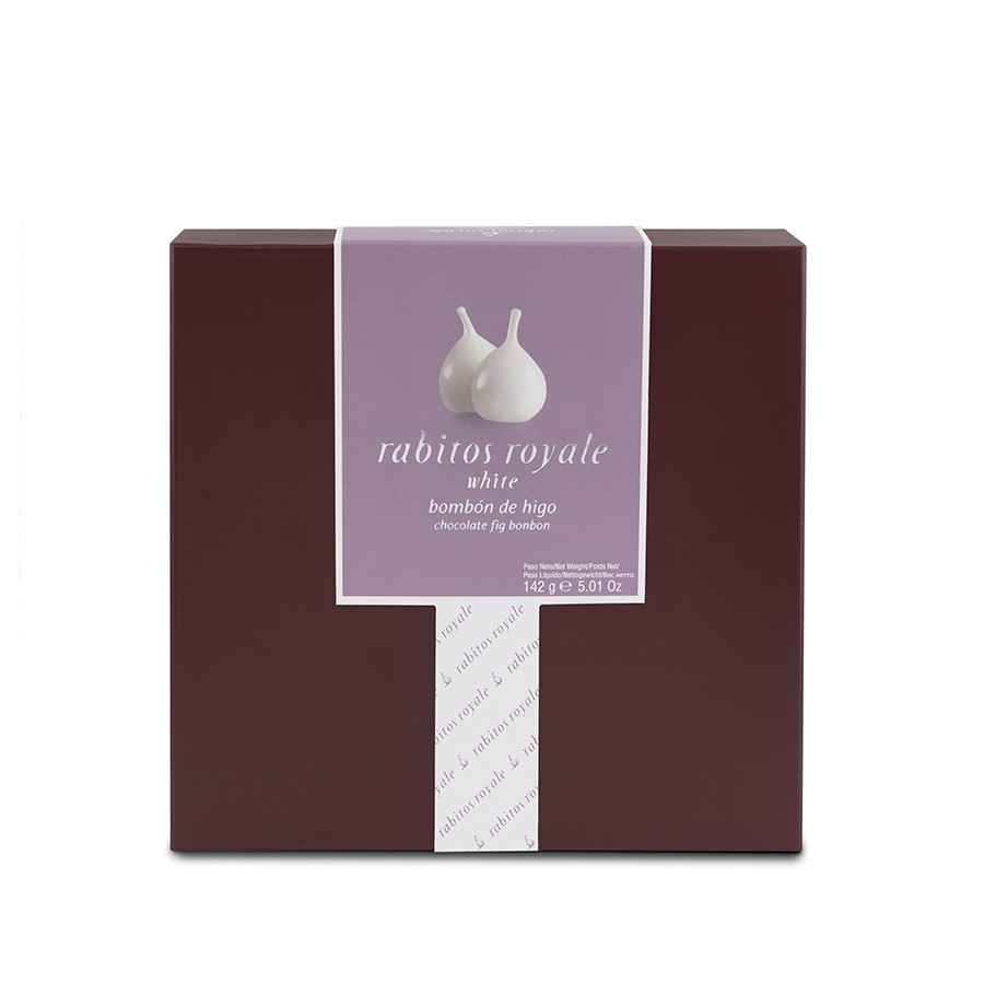 Rabitos Royale figs covered in white chocolate 8 units in the box 142 g