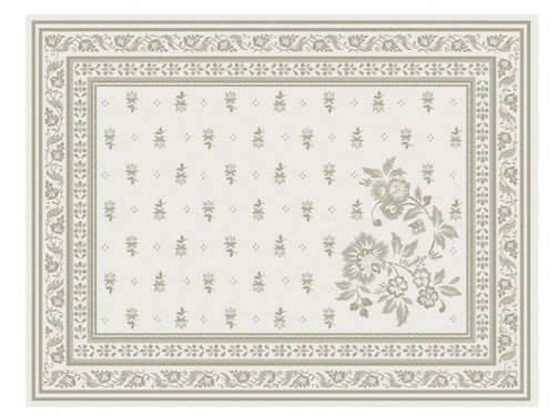 Tissus Toselli Jacquard padėkliukai DURANCE ecru 50 x 37 cm