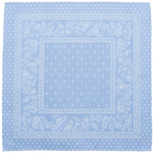 Tissus Toselli Jacquard staltiesė DURANCE bleu 160 x 200 cm